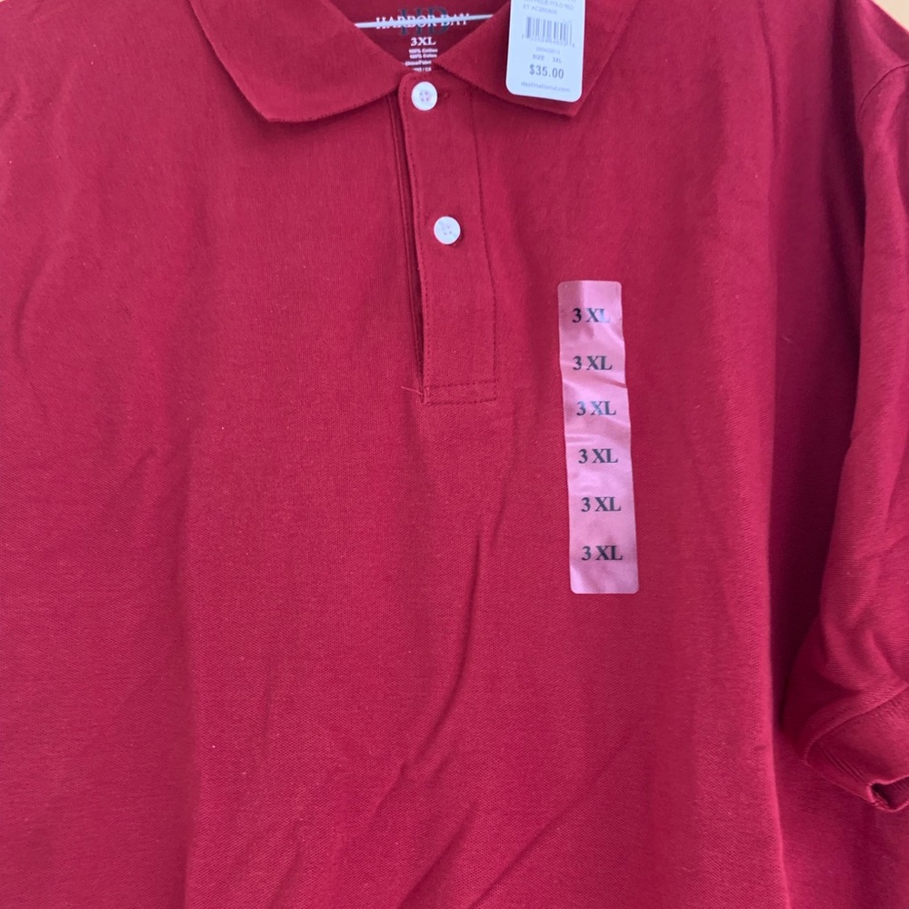 NWT!! 3XL Red Harbor Bay Men’s Polo.